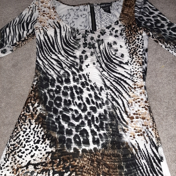 Wet Seal Short Sleeve Animal Print … - Picture 4 of 4